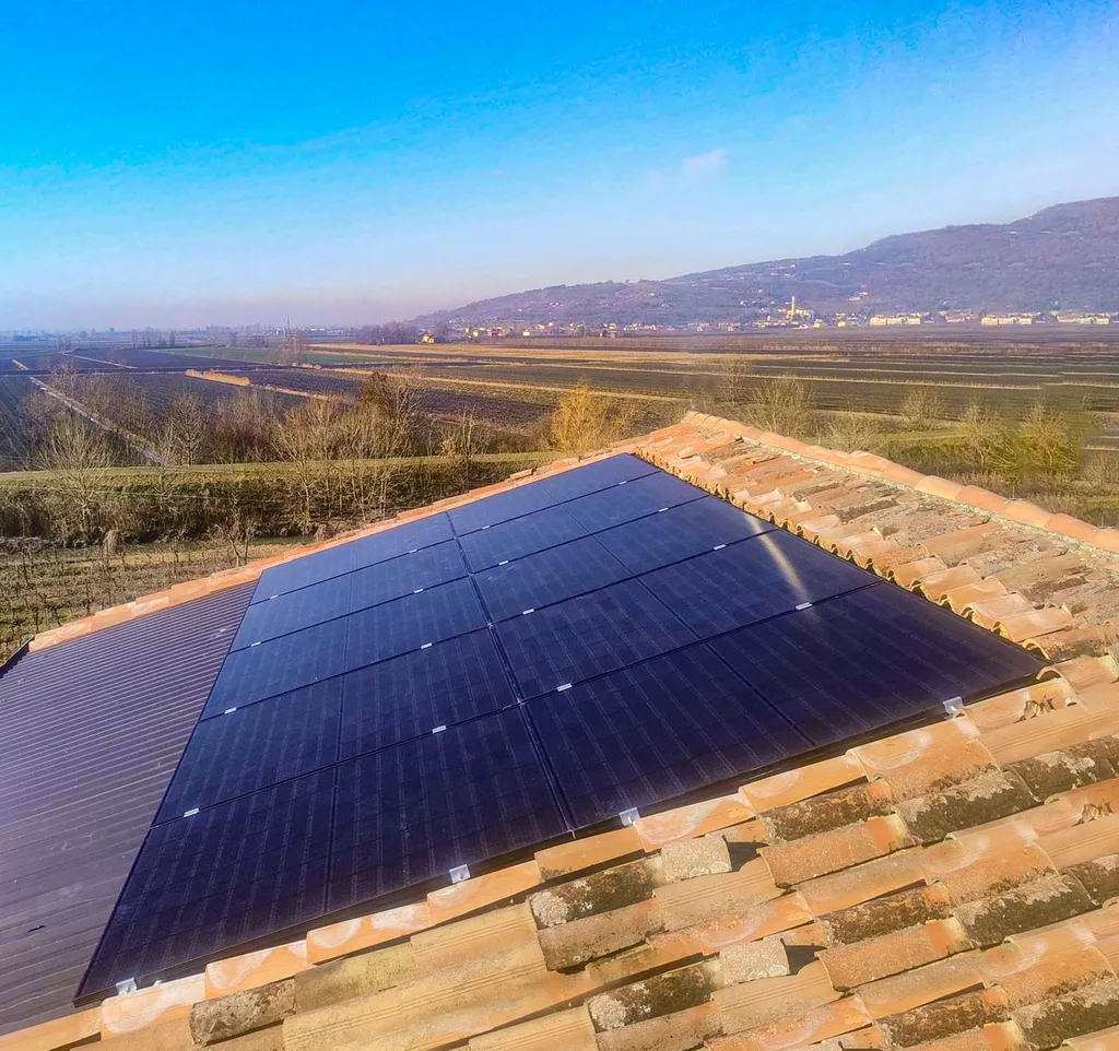 Impianto fotovoltaico realizzato in provincia di Padova (Veneto)