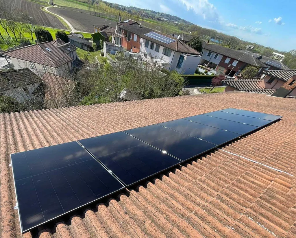 Impianto fotovoltaico realizzato in provincia di Lodi (Lombardia)